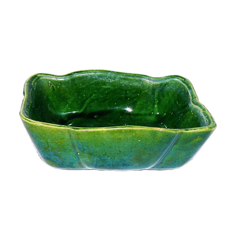 Vintage UPCO USA Green Glazed Pottery Planter 108-8